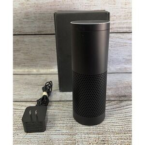 Amazon Echo 1st Gen SK705DI Alexa Smart Speaker Black W Power Adapter Used
